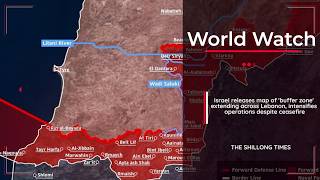 Israel release map of 'buffer zone' extending across Lebanon, intensify operation despite ceasefire