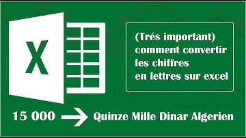(Très important) Comment convertir les chiffres en lettres sur Excel