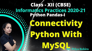 Connectivity Python with MySQL | IP | Class-12- 2020 | CBSE | IP Project Connectivity