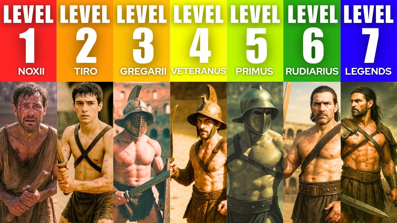 7 Levels Of Gladiators In Ancient Rome - YouTube