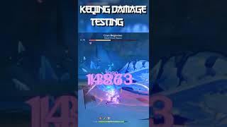 Keqing Damage 20k-40k | Genshin Impact shorts