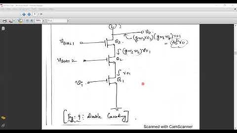 Microelectronic Circuits; Folded Cascode and BICMOS Cascode; Class 32 Part 1