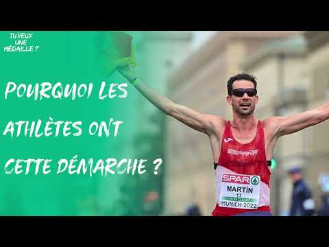 Pourquoi les athlètes de marche athlétique ont-ils cette démarche particulière ?