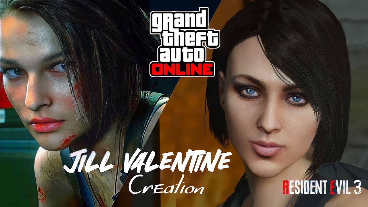 GTA 5 Jill Valentine Character Creation & Outfit Tutorial: RESIDENT EVIL 3"