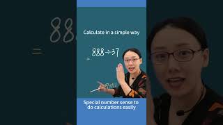 Special number sense to do calculations easily