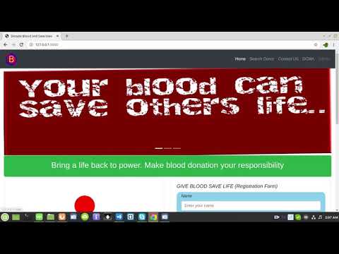 Blood donation system using python3 Flask