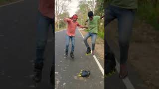 Wait for the twist! 🤣🛼#shorts #funnyskating #viralshorts