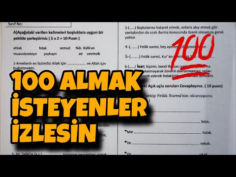 7.Sınıf Din Kültürü 2.Dönem 1.Yazılı