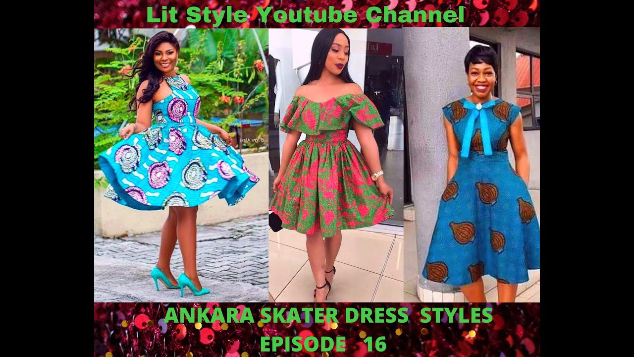 white christmas dresses Green Burgundy Ankara Skater Dress – ShopByBoomni main image 0
