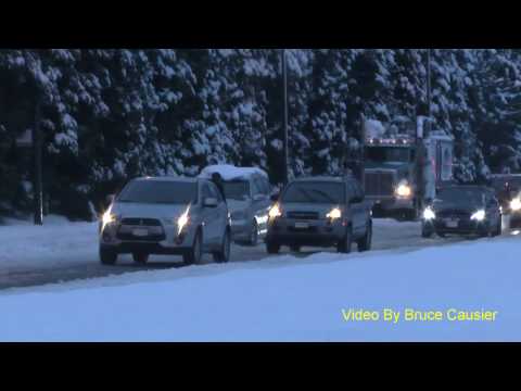Vehicles In Vancouver Getting Stuck In The Snow