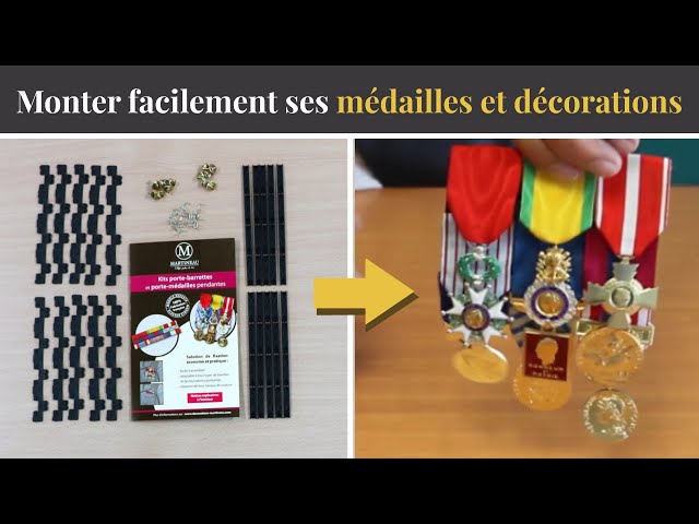 Comment monter facilement ses barrettes et médailles de décoration ? 