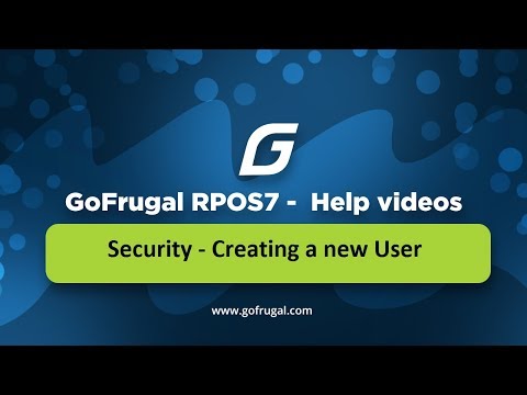 GoFrugal RPOS7 - Creating a new User Login | Security | English