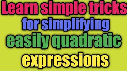One easy trick to expansion and factorization of algebraic expressions