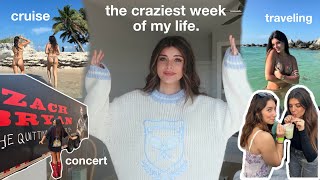 the most social week of my life — cruise, concert, & going out with friends