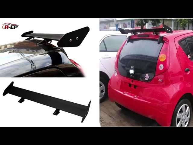 Universal auto spoiler flügel GT Hatchback Auto Heckspoiler Stamm Spoiler  Flügel Racing Universal Einstellbare Aluminium Freeshipping