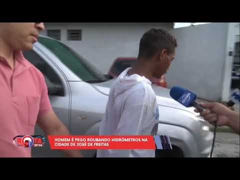 Jovem roubava hidrômetros em José de Freitas para revender cobre 27 02 2024