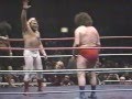 Andre the Giant, Jimmy Snuka, & Rocky Johnson vs John Studd, Lou Albano, & Afa