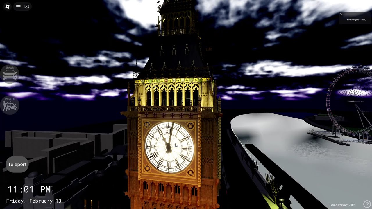 Big Ben chimes 11pm the night before valentines day 2026