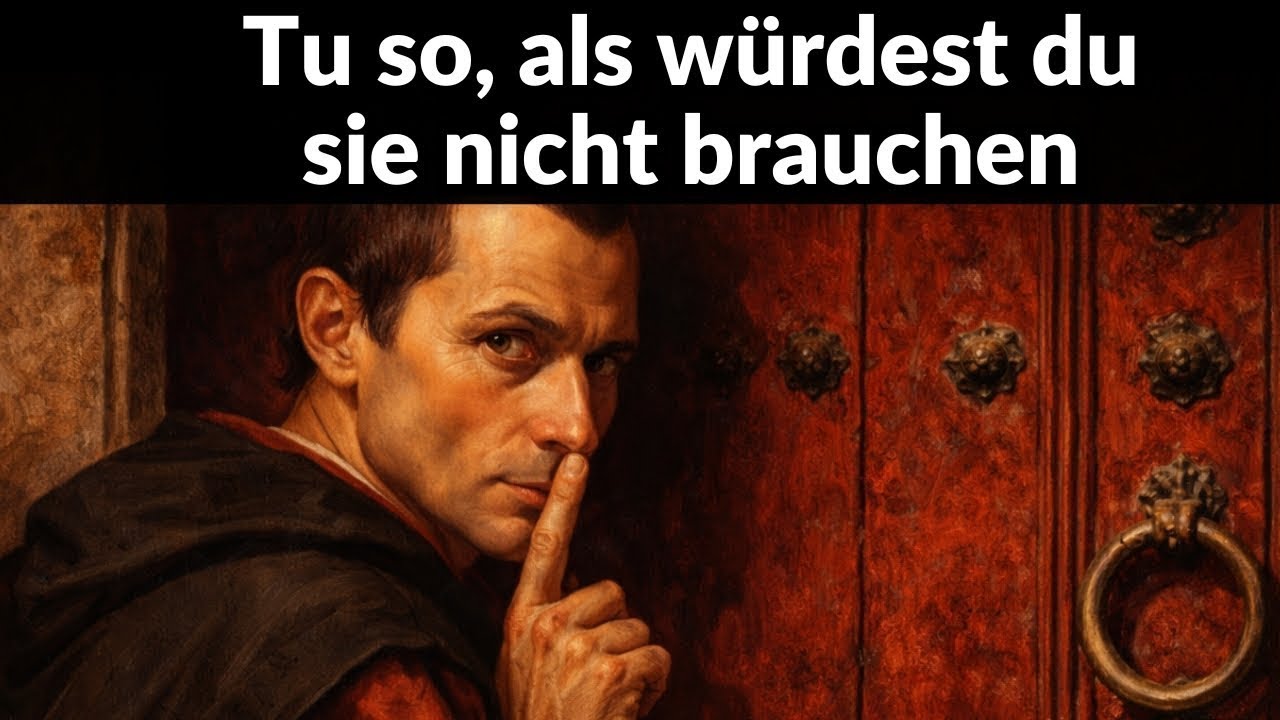 In dem Moment, in dem du es nicht mehr brauchst, ändert sich alles – Machiavelli