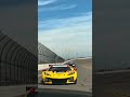 Looking out the back of the Porsche USA 911 GT3 Touring safety car at the IMSA Rolex 24 At DAYTONA