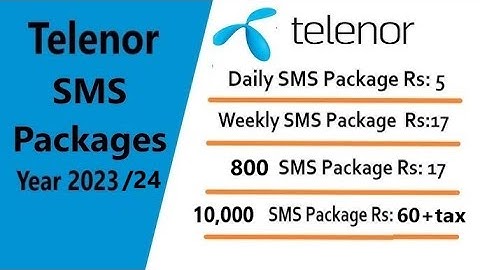 Telenor sms Package | Telenor Monthly sms package | Telenor daily sms package 2023 @thetechtube
