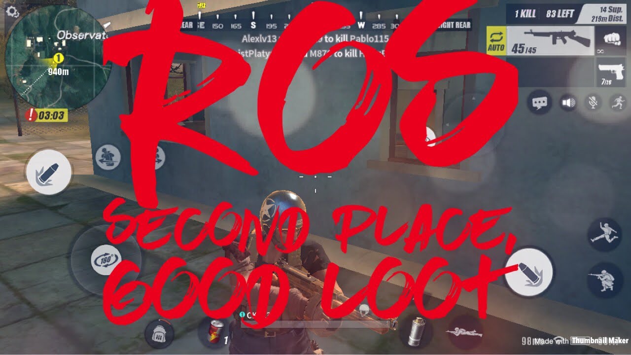 Ros Second Place, Good Loot!