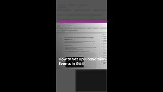 📈 Setting up Conversion Events in GA4 🎯