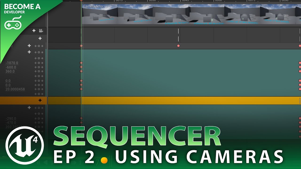 game developer Camera Movement - #2 Unreal Engine 4 Sequencer Course