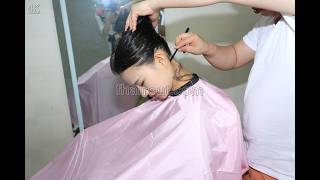 fhaircut- #haircut BOB #headshave #坊主頭 に剃る #剃光头 剪短发 短髪にする  perm hair #断发 Rasierten Kopf   Tête rasée