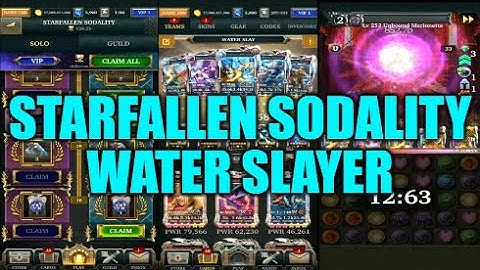 Legendary Game Of Heroes: Starfallen Sodailty Event Gameplay/Team Testing (Water Slayer)