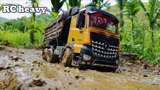 heavy trucks, dump trucks, rc truck transporting wood..traffic situation