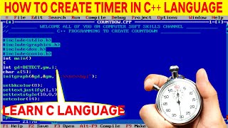 DIGITAL TIMER MAKE USING C LANGUAGE | HOW MAKE COUNTDOWN IN C++ PROGRAMMING | C PROGRAMMING screenshot 5