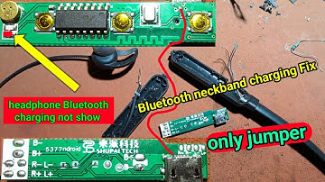 bluetooth headphones charging problem 🎧 bluetooth neckband charging jumper solution