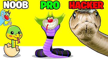 NOOB vs PRO vs HACKER vs GOD | Colourful  Snake | With Oggy And Jack | Rock Indian Gamer |