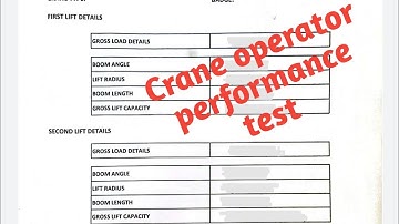 crane operator Aramco performance test. first lift and secend lift  full video.