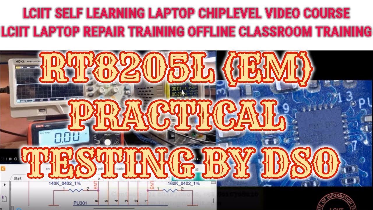step down section RT8205L (EM) IC Testing By DSO | Laptop Repairing ...