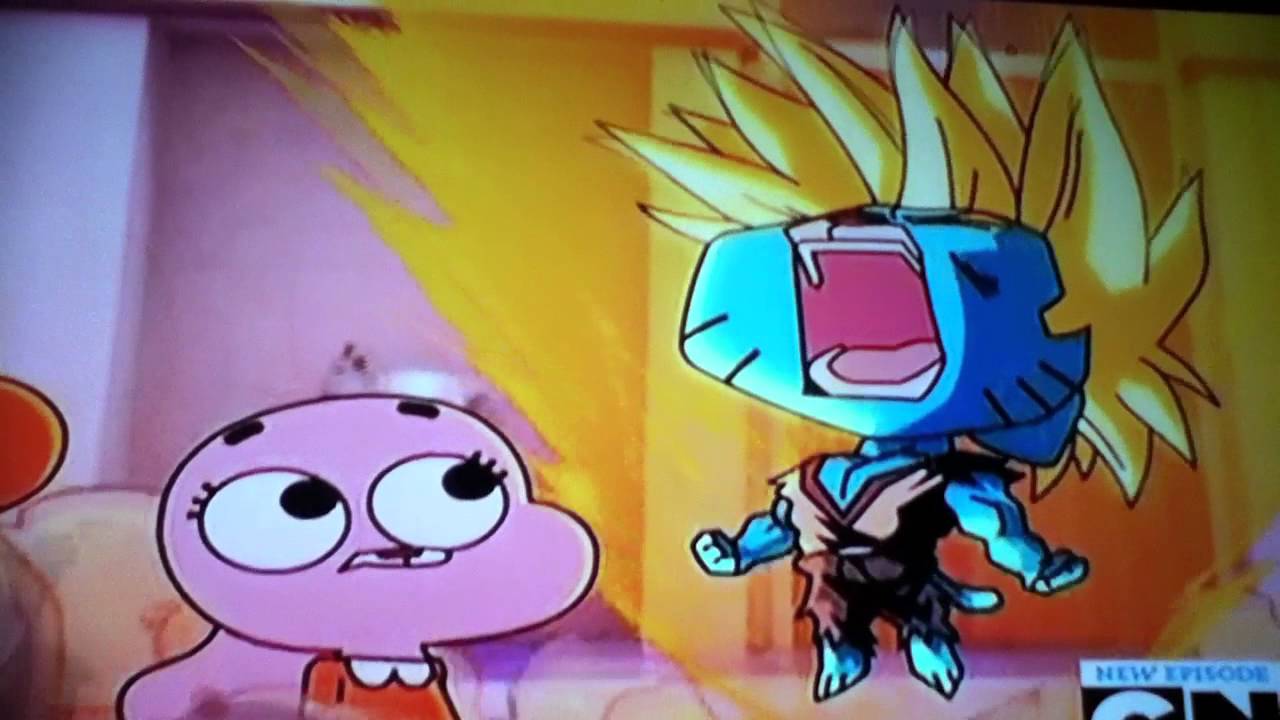 The amazing world of gumball dragon ball reverence - YouTube