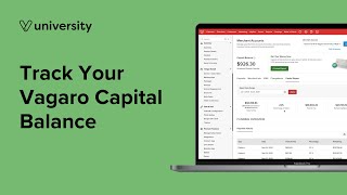 How to Track Your Vagaro Capital Balance