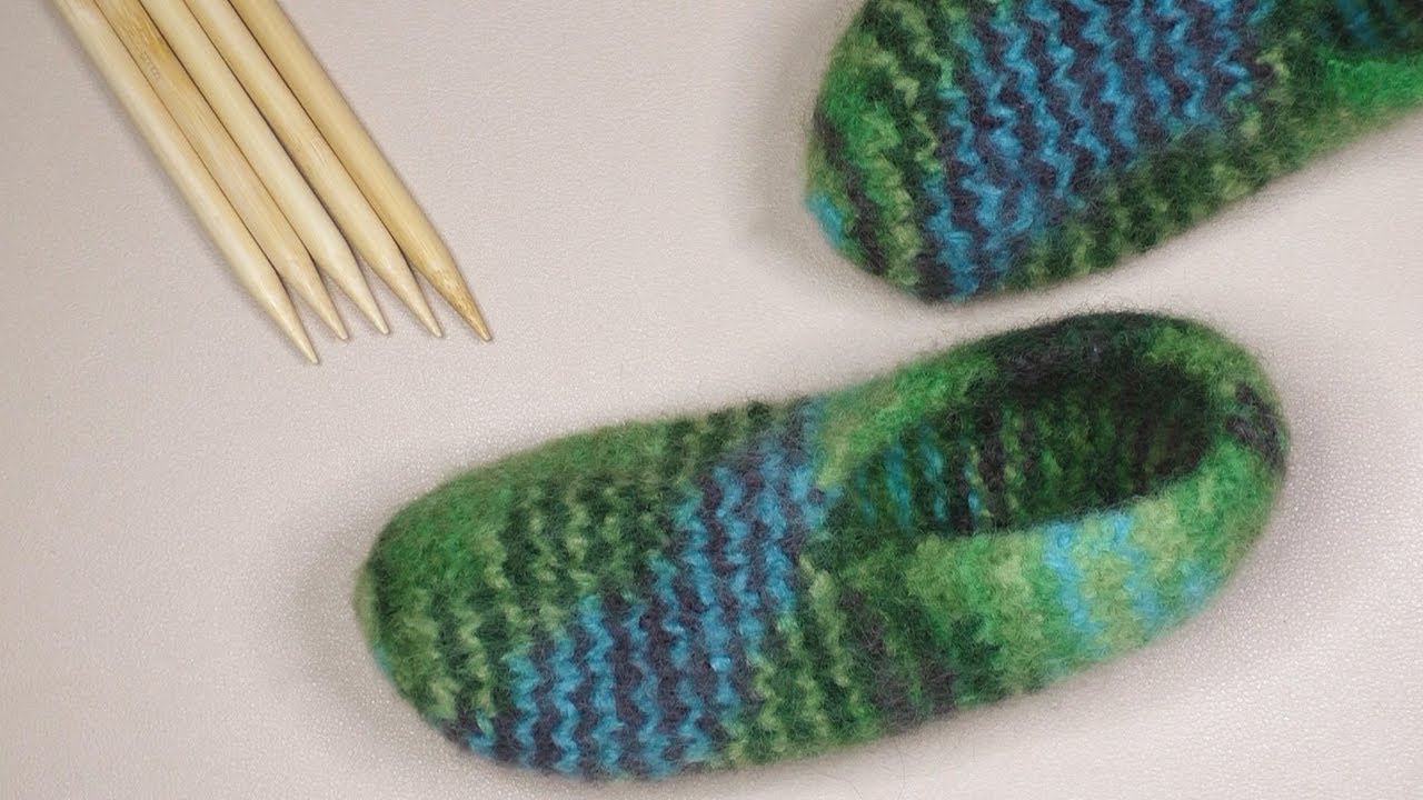 filzschuhe stricken anleitung tabelle lana grossa