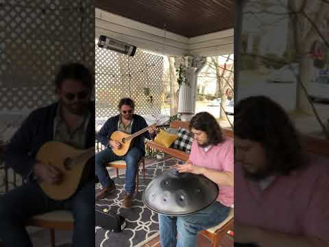 Handpan porch jam with Roy Williams on Bouzouki performing Julia Delaney's Reel!