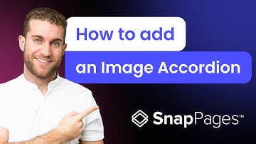 How to add an Image Accordion to SnapPages