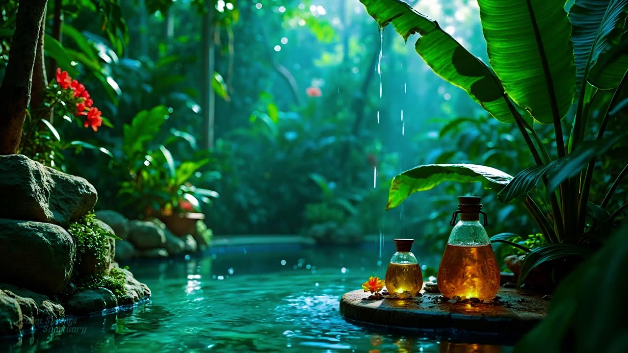 Расслабляющие звуки природы с водой для сна и спокойствия