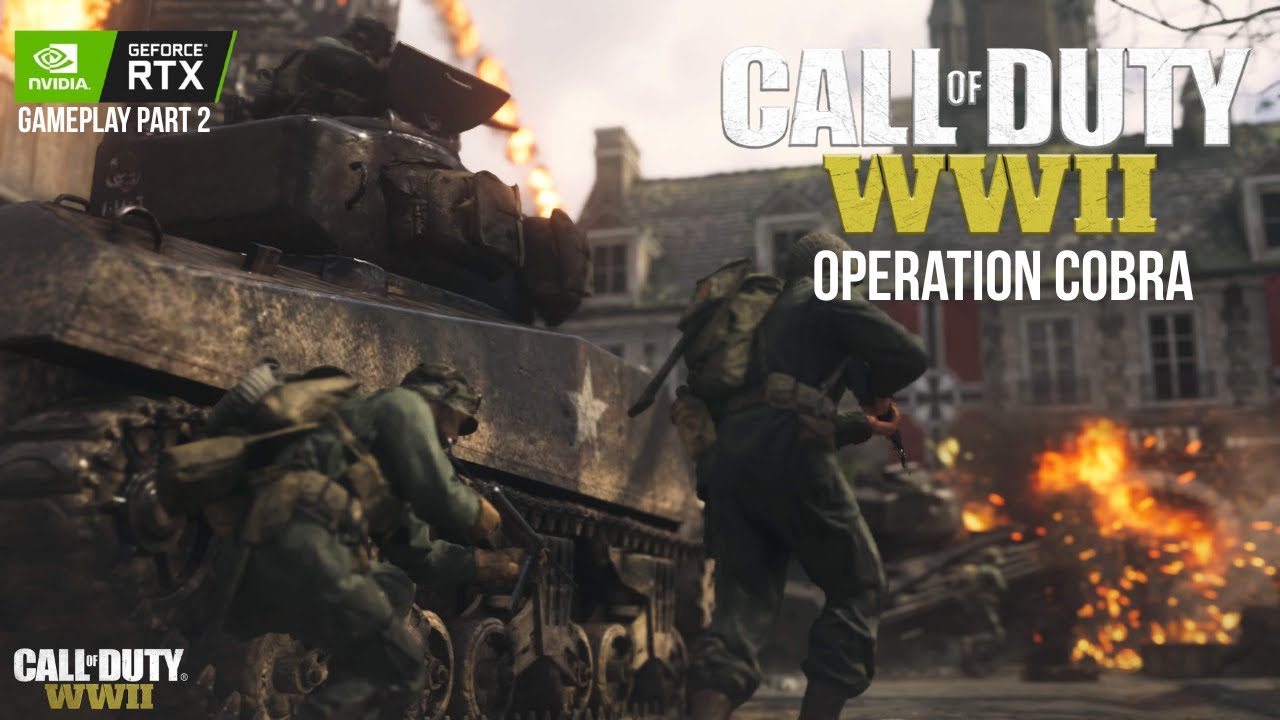 Call of Duty: WWII Walkthrough Part 02 | Operation Cobra | PC Ultra Settings