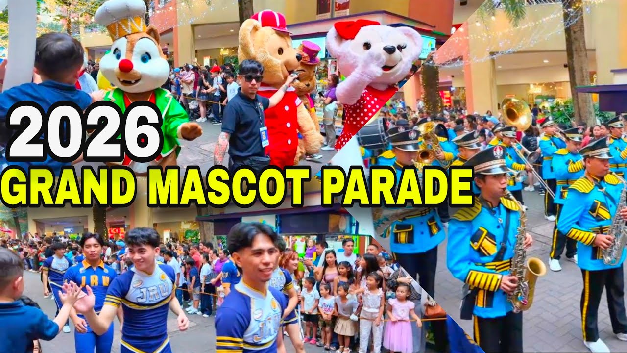 SM Mall of Asia GRAND MASCOT PARADE 2026 - Colorful New Year Celebration in SM MOA