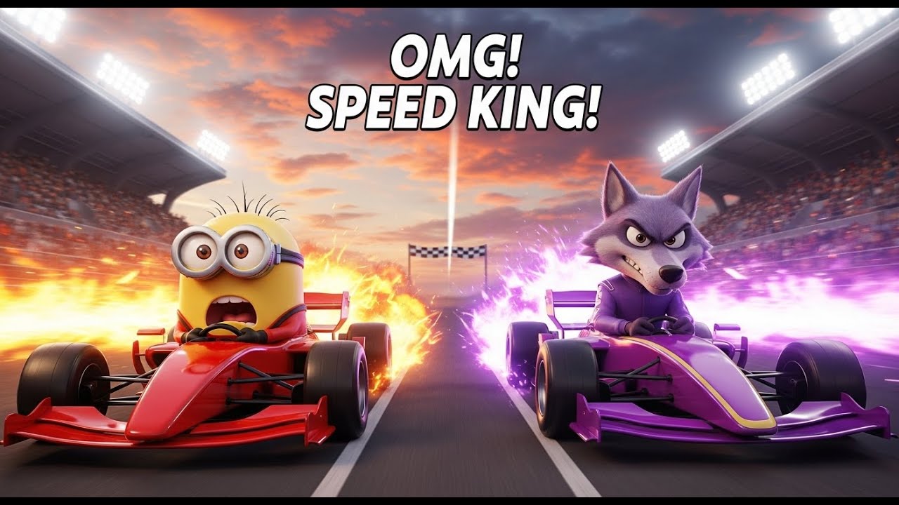 OMG😱! From Trash Yard To Speed King 🏁 Minion Racing Story🏆