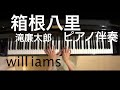 箱根八里(明治34年)/ 滝廉太郎   カラオケ ピアノ伴奏  [フルート]