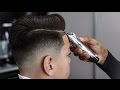 *FULL LENGTH* HAIRCUT TUTORIAL: COMBOVER | DROP FADE | BLOW DRIED AND STYLE FOR STUDENT BARBERS