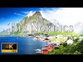 FLYING OVER THE NORDICS (4K UHD) - Calming Music With Beautiful Nature - Play On Your TV To Enjoy