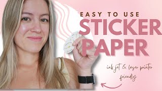 TYPE OF STICKER PAPER TO MAKE STICKERS 2022 Ink Jet Printer & Cricut Maker 3