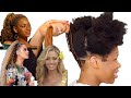 #shorts VIRAL HAIR BRAIDING VIDEO👆🏼WHAT SHE WANTED VS WHAT SHE GOT😳BEYONCE PICK AND DROP 💄4C  HAIR